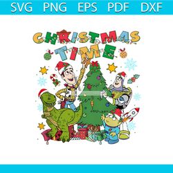 Retro Toy Story Christmas Time PNG Sublimation File