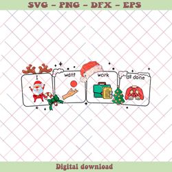 ABA Christmas I Want Work All Done PNG Download File