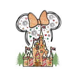 Vintage Disney Gingerbread Castle PNG Download Files