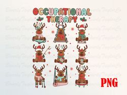 OT Christmas Reindeer Png, Occupational Therapy