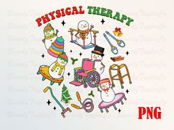 PT Christmas Png, One Very Merry Physical Therapist Png