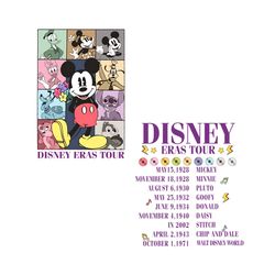 Mickey And Friends Disney Eras Tour PNG Download File