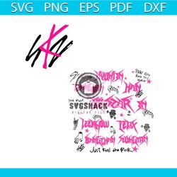 Stray Kids Members Rock Star Comeback Album SVG File