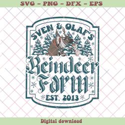 Sven And Olafs Reindeer Farm Est 2013 SVG Digital Files