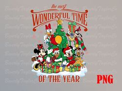 The Most Wonderful Time Of The Year Christmas Png, Mickey Christmas Png