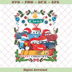 Vintage Cars Christmas Lightning McQueen Tow Mater PNG