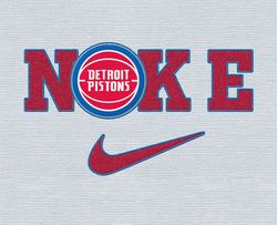 Nike Detroit Pistons Svg, Stitch Nike Embroidery Effect, NBA Logo, Basketball Svg, NBA, Nike Nba Design 05