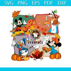 Disney Thanksgiving Mickey And Friends PNG Sublimation