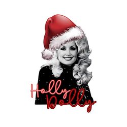 Holly Dolly Cozy Christmas PNG Sublimation Download