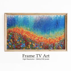 Abstract Summer Samsung Frame TV Art, Art For Frame Tv, Spring Abstract Oil Painting, Digital Download-1.jpg