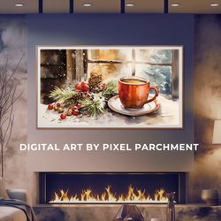 Christmas Wall Art CottageDecor Printable Vintage Christmas Decor Winter Print Oil Painting Dark Academia Decor Holiday