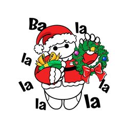 Funny Baymax Christmas Wreath SVG Digital Cutting File