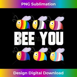 Be You Bee Gay Lesbian Pride LGBT Awareness Funny Tank Top - Eco-Friendly Sublimation PNG Download - Spark Your Artistic Genius
