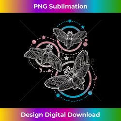 Transgender Flag Colors, Occult Butterflies Tank To - Minimalist Sublimation Digital File - Spark Your Artistic Genius