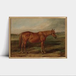 Vintage Horse Art, Equestrian Print, Horse Wall Art, Farmhouse Print, Instant Download.jpg