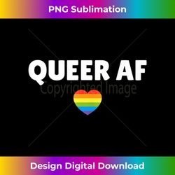 LGBT Pride - Queer AF Tank To - Timeless PNG Sublimation Download - Ideal for Imaginative Endeavors