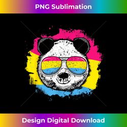 pansexual panda bear rainbow pride lgbtq lgbt pride month - classic sublimation png file - tailor-made for sublimation craftsmanship