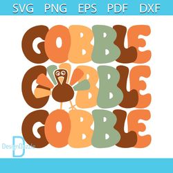 Thanksgiving Gobble Funny Turkey SVG Cutting Digital File