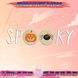 Spooky Cookie Embroidery Design, Halloween Sugar Cookie Embroidery, Cookie Halloween Embroidery, Machine Embroidery Designs