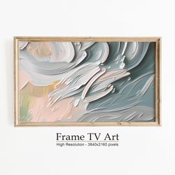 Abstract Samsung Frame TV Art, Art For Frame Tv, Spring Abstract Oil Painting, Digital Download.jpg