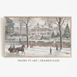 Frame TV Art Winter, Vintage Painting, Art for Frame TV, Digital Download, Tv Art, Winter Art For Frame TV.jpg