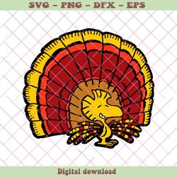 Thanksgiving Peanuts Woodstock Funny Turkey Vibes SVG File