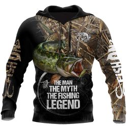 Northern Pike fishing legend muddy camo design 3d print shirts TR0212206JJ