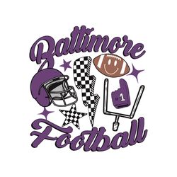 Retro Baltimore Football NFL Team SVG Cricut File