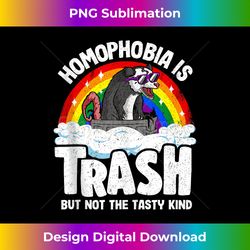 Homophobia Is Trash Opossum Rainbow Flag Gay Pride LGBT Tank To - Bohemian Sublimation Digital Download - Craft with Boldness and Assurance