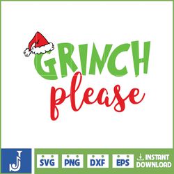 Grinch Svg, Grinch Christmas Svg, Grinch Clipart Files, Cricut and Silhouette Files Digital File (115)