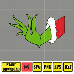 Grinch Svg, Grinch Christmas Svg, Grinch Clipart Files, Cricut and Silhouette Files Digital File (44)