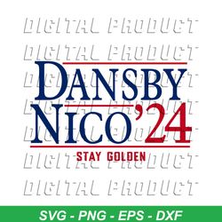 Dansby Nico 24 Stay Golden MLB Players SVG Cricut Files