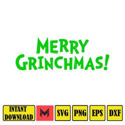 Grinch Svg, Grinch Christmas Svg, Grinch Clipart Files, Cricut and Silhouette Files Digital File (54)
