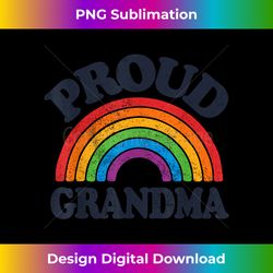 LGBTQ Proud Grandma Gay Pride LGBT Ally Rainbow Mother's Day - Deluxe PNG Sublimation Download - Striking & Memorable Impressions