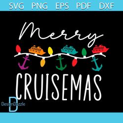 Merry Cruisemas Family Vacation SVG Digital Cricut File