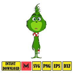 Grinch Svg, Grinch Christmas Svg, Grinch Clipart Files, Cricut and Silhouette Files Digital File (75)
