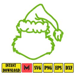 Grinch Svg, Grinch Christmas Svg, Grinch Clipart Files, Cricut and Silhouette Files Digital File (8)