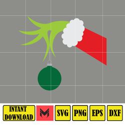 Grinch Svg, Grinch Christmas Svg, Grinch Clipart Files, Cricut and Silhouette Files Digital File (158)