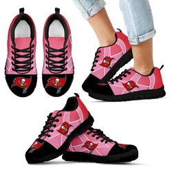 Tampa Bay Buccaneers Cancer Pink Ribbon Sneakers