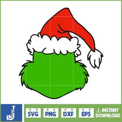 Grinch Svg, Grinch Christmas Svg, Grinch Clipart Files, Cricut and Silhouette Files Digital File (6)