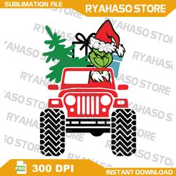 Merry Christmas PNG grinch png, car png, christmas tree png, christmas gift png, digital download, Instant Download