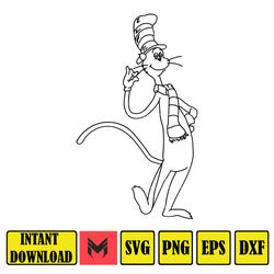 Dr Seuss Svg Layered Item, Dr. Seuss Quotes Cat In The Hat Svg Clipart, Cricut, Cat And The Hat (104)