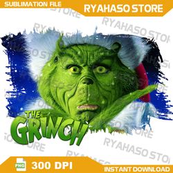 Sublime Grinch Christmas PNG - Instant Download, Digital Download, Sublimation Designs - Festive Christmas Grinch
