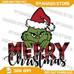 Merry Christmas PNG, Grinch PNG, xmas png, holiday png, christmas png,Sublimation, digital download, Instant Download