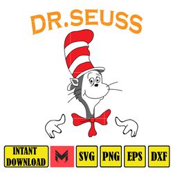 Dr Seuss Svg Layered Item, Dr. Seuss Quotes Cat In The Hat Svg Clipart, Cricut, Cat And The Hat (123)