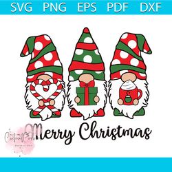 Funny Merry Christmas Gnomes SVG Cutting Digital File