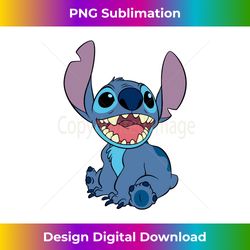 Disney Lilo and Stitch Sitting Long Sleeve T-shirt Long Slee - Eco-Friendly Sublimation PNG Download - Infuse Everyday with a Celebratory Spirit