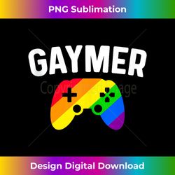 LGBT Gaymer Rainbow Pride Month Video Gaming Gay Gamer Tank - Eco-Friendly Sublimation PNG Download - Enhance Your Art with a Dash of Spice
