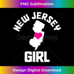 New Jersey Heart State Map NJ Pride Girl Tank - Contemporary PNG Sublimation Design - Crafted for Sublimation Excellence
