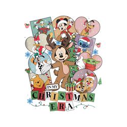 Cute In My Christmas Era Mickey and Friends PNG File